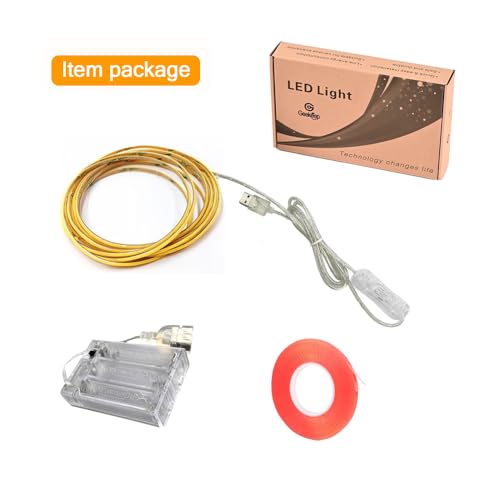 Tira LED COB Ultrafina con Batería 2m para Muebles miniatura 7