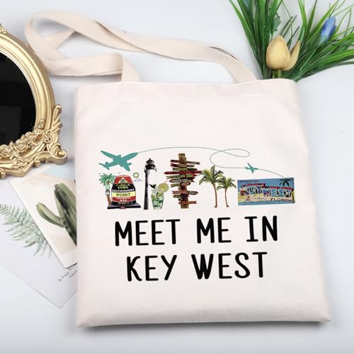 KUIYAI Key West Tote Bag Florida Beach Shoulder Bag VacationTrip Gift Home Town Travel Gift Meet Me In Key West Gift3
