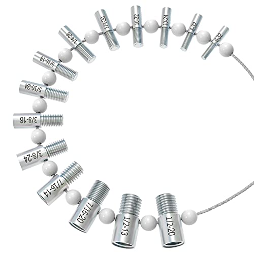 Cke Nut & Bolt Thread Checker (Inch & Metric) - 26 Male/Female Gauges - 14 Inch & 12 Metric #TOP4