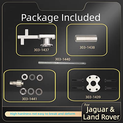 Weonefit Crankshaft Pulley Removal And Installation Tool Set Compatible With Jaguar Land Rover 3.0Lt V6 5.0Lt V8 303- #TOP4