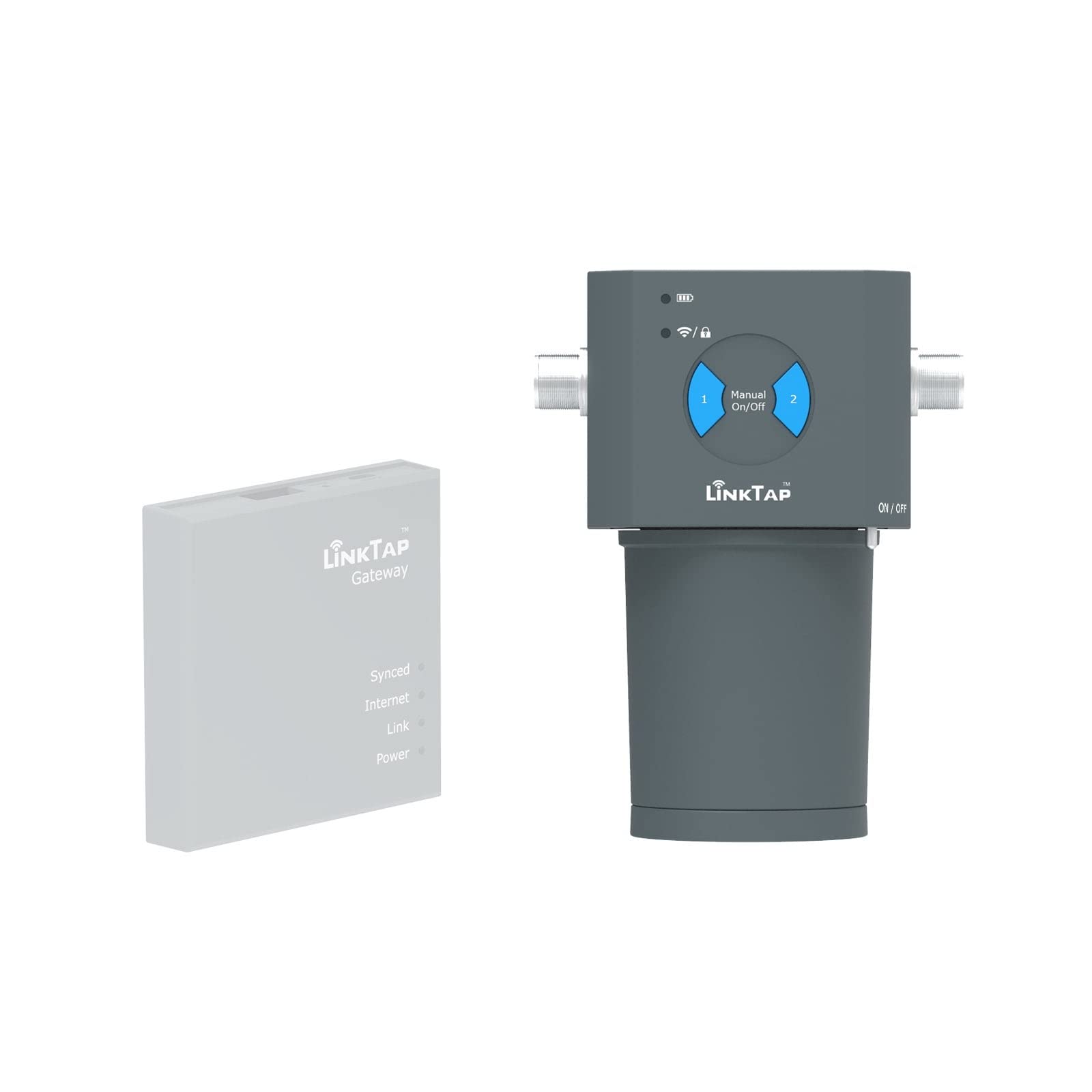 LinkTap 2-Zone ValveLinker, Requires Gateway, Indoor/Outdoor Smart Sprinkler/Irrigation Controller, Battery Powered, Weather Smart, Better Range Than WiFi, Compatible with LinkTap 1" & 2" Flow Meters