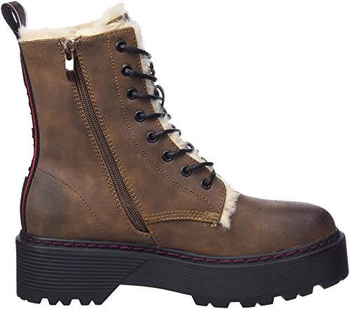 Bottes mi-mollet Replay Doc en cuir huilé de qualité supérieure