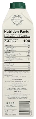Elmhurst, Milk Oat Unsweetened, 32 Fl Oz