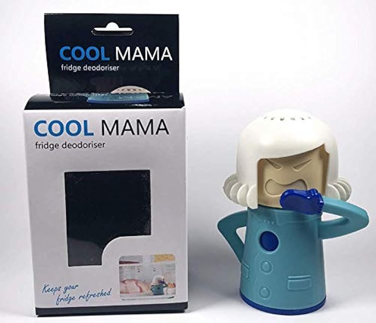 Chilly blue Mama Fridge Odor Absorber Refrigerator Moisture Absorber Freshener Holder in The Refrigerator