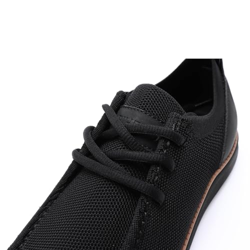Image of Rihero Mens Casual Shoes Wide Loafers Comfortable Walking Slip On Lightweight Breathable Lace Up Shoes