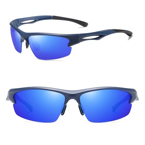 Cycling Sun Glasses Polarized Sports Sunglasses for Men,Wrap Around UV400 Protection for Fishing Driving2