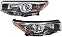 TBVECHI Headlights Assembly For 2014 2015 2016Toyota Highlander 1 Pair Set Driver + Passenger Side Headlight Headlamp Replacement , Halogen Front Head Light Lamp, Chrome Housing Clear Lens