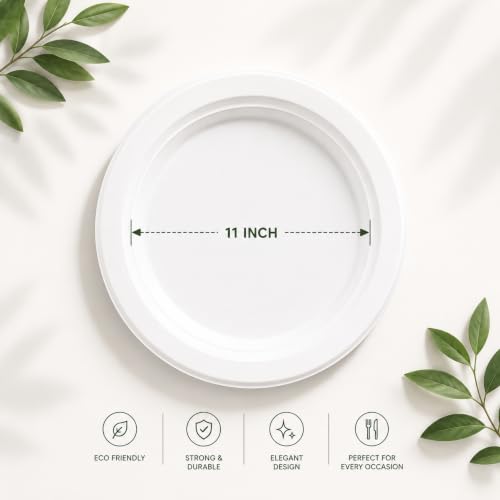 Image of Bio Degradable Big Plate Size 11'' inch, Pack of 25