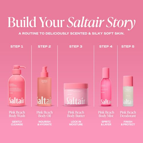 Image of Saltair Multi-Lipid Body Butter | Pink Beach Moisturizer | 10 oz | Creamy texture with conditioning ingredients for lasting hydration and a soft comfortable finish