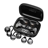 FADCAMELOS 2-in-1 Wireless Earbuds Set, Open-Ear Clip & Mini Sleep Headphones, 36H Battery, Bass Sound, Ultra Comfortable, IPX5 Waterproof, Stylish for Work/Sport/Sleep