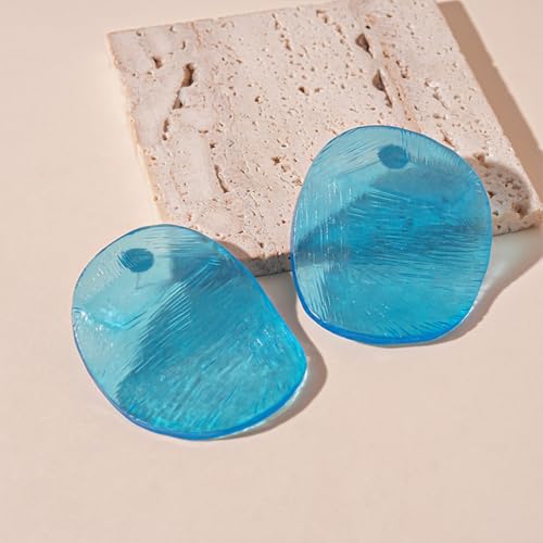 Acrylic Earrings Colorful Big Round Studs Earring Blue Green Red White Pink Statement Earrings for Women Resin Large Irregular Geometric Drop Dangle Earring Fashion Fun Unique Chunky Jewelry3