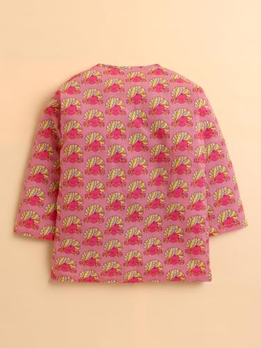 Image of POLKA TOTS 100% Cotton Elegant Traditional Dhoti Kurta Set for Baby Boys | Ultra-soft Cotton Ethnic Dress for Festivals and Weddings | Traditional Angrakha Dress for Kids Boys