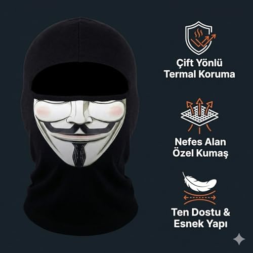 Unisex Çok Desenli Balaklava Yüz Maskesi - Motosiklet, Kayak, Kış Sporları için Nefes Alabilir Esnek