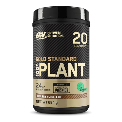 Optimum Nutrition Gold Standard 100% Protéine Végétale, Goût Double Chocolat Riche, 684g, 20...
