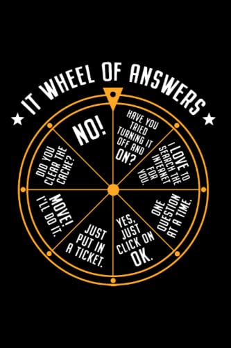 IT Support Wheel of Answers: Notebook for IT Support Tech Special...