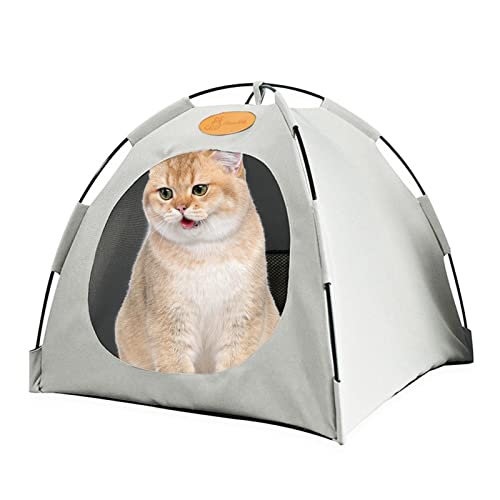 Tenda para Gatos | Ninho Fechado Dobrável para Cães - Linda cama para animais de estimação com almof