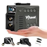 VFUSED 130A MMA Schweißgerät, 2.2kg LED Stick Welder mit Hot Start Arc Force Anti-Stick, Lift TIG Optional, CE-Geprüft, für Heimwerker Autoreparatur Zaunbau, 1.6-3.2mm Elektroden, 230V
