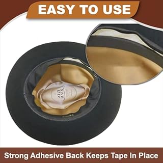 Atzi Hats Hat Tape Roll 60" (5 Feet) Foam Hat Size Reducer for Loose Hats Cap Sizing Insert Strip for Fedora, Baseball, Cowboy, Western, Panama & Straw Hats Sweatband Filler for Better Hat Fit Comfort