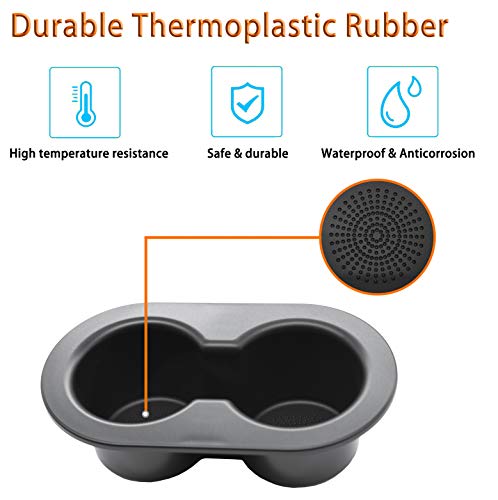 Fokes Cup Holder For 2002-2019 Dodge Dakota Ram 1500 2500 3500 4500 5500 Black Rear Seat Drink Dual Cup Holder 5Hd65Dx9Ac #TOP3