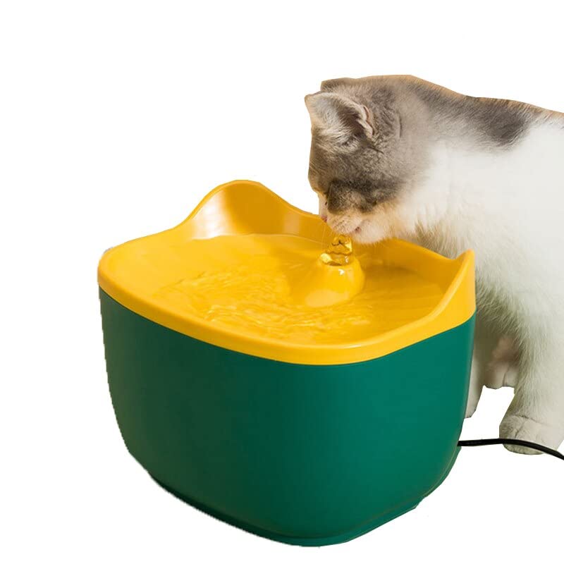 Fuente de agua automática para perros y gatos 2.5L blanca miniatura 2