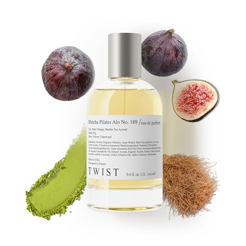 Twist Matcha Pilates Alo No. 189 - Inspired by Le L. The Matcha 26 Long-Lasting Perfume for Women and Men Vegan Clean Ingredients Fig & Green Tea Spray 100 ml | 3.4 fl. oz.