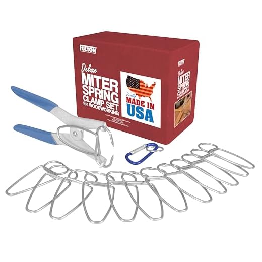 Fulton Spring Clamp Pliers with 13 Spring Clamps and Hip Clip Made in the USA