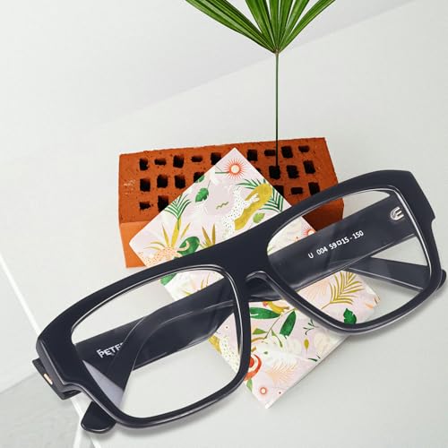 Image of Peter Jones Luxe I Pure Acetate I Oversized Large Size I Square Broad Frame I Spectacle Frame (U004)