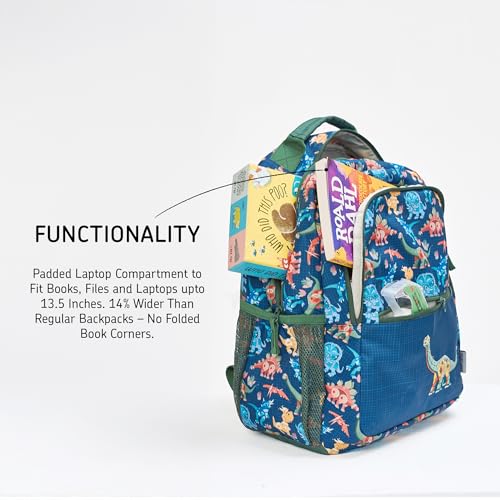 Image of ZOOKEEPER School Bag for Boys & Girls 5-7 Years Lightweight Water-Resistant Kids Backpack Durable, Comfortable & Cute Design for School & Outdoor Activities (Medium, 17L)