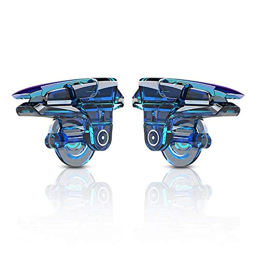 Mobile Controller,Aim Keys L1R1 and Gamepad Knives Out/Rules of Survival,Cellphone Game Trigger,Battle Royale Sensitive Shoot,Blue (Mobile Game Controller E2)