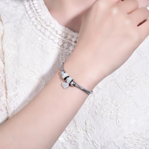 Image of Yonhon Mother Daughter Bracelet Necklace for 2 /3 /4, Mother Daughter Matching Keychain Set