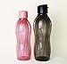 Produktbild TUPPERWARE Trinkflasche EcoEasy 1x 1L Schwarz Clip + 1x 750ml Lachs Clipverschluss