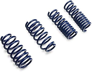 Lowering Springs | Progressive Rate Suspension Springs with Blue Powder Coated Finish | Lowered Stance & Street Handling | Compatible with 2008-2023 Dodge Challenger Excluding SRT