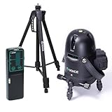 VOICE レーザー墨出し器 3ライン グリーンレーザー Model-G3 三脚・受光器セット レーザー 大矩ライン照射モデル アプリからの遠隔操作 タッチスイッチ