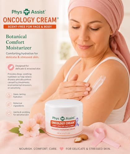 PhysAssist Oncology Cream Scent-Free Face & Body Moisturizer, 4 oz