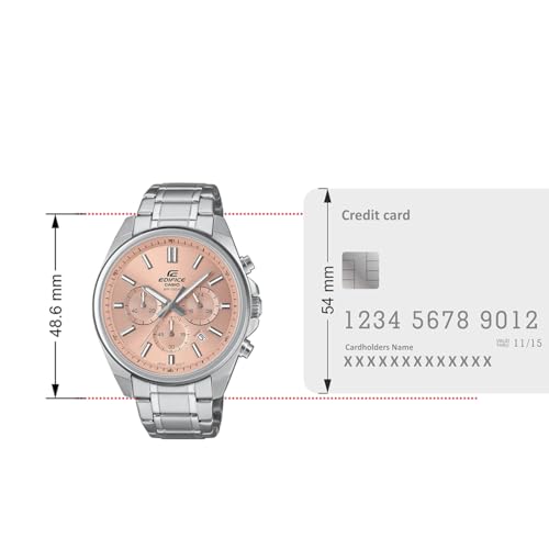 Image of Casio Edifice EFV-650D-4AVUDF Analog Peach Dial Men (ED660)