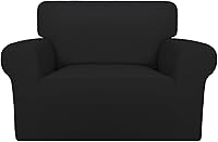 Vista 133 de PureFit Funda súper elástica para sofá reclinable con bolsillo, funda de sofá suave y antideslizante de elastano, lavable, protector de muebles