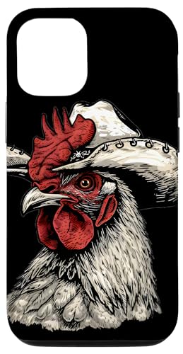 Carcasa para iPhone 12/12 Pro Banquete rústico de pollo vaquero - Conjunto de decoración artística
