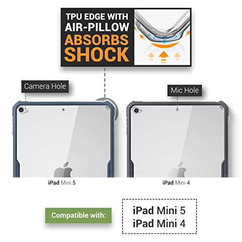 Tineeowl Ipad Mini 5/4 Ultra Slim Clear Case, Flexible Tpu, Absorbs Shock, Lightweight, Thin (Black) #TOP5