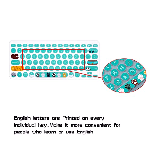 Protector de teclado ultra delgado de silicona HRH para Logitech K380 miniatura 2