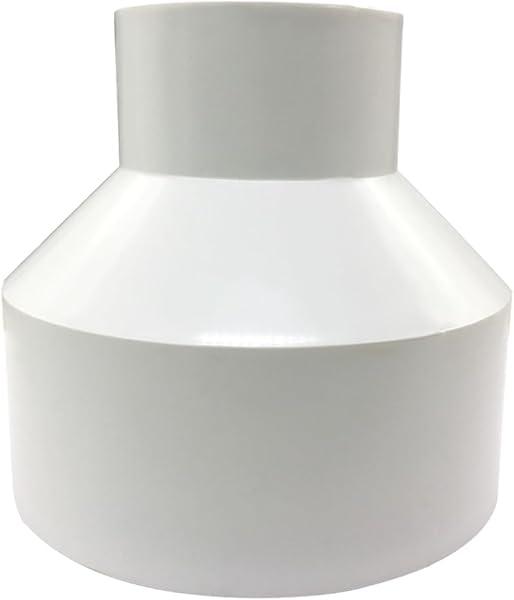 4" x 2" PVC DWV Reducer Coupling Adapter (Socket x Socket) Schedule 40 Slip Reducing Coupling Pipe Fittings for Home Sewer Plumbing