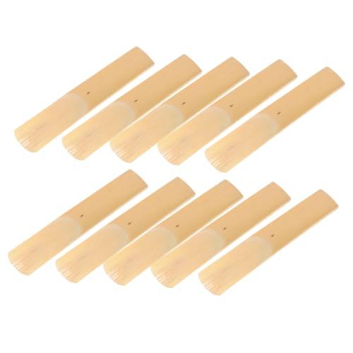 BESPORTBLE 10 Pcs Beginner Clarinet Reeds B Flat Replacement Reeds for Enhanced Sound and Tonal Clarinet Accessories for Practice and Performance