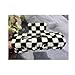 Checkered Hair Claw Clips for Women Girls Fashion Hair Clips for Styling Claw Clamps Thick Hair Retro Rectangle Shape, YOEMAYUNER (1PC Large Size Black A, 3.94inch)