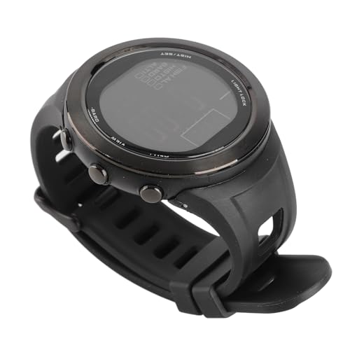 BONKZEBU Reloj Barómetro de Pesca Impermeable Al Aire Termómetro Altímetro Pronóstico del Tiempo para Entusiastas de la Pesca ABS Negro (Negra)