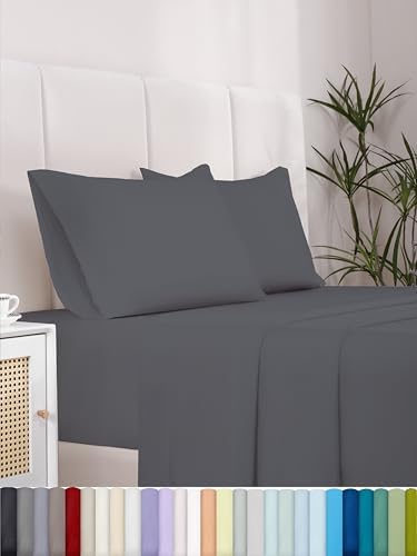 Queen Size 4 Piece Sheet Set - Comfy Breathable & Cooling Sheets ...