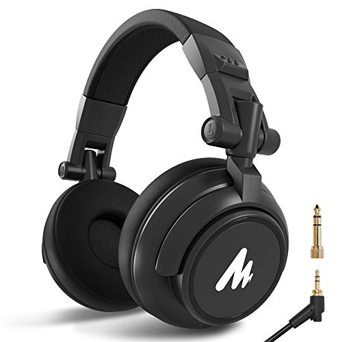 Studio Headphones MAONO AU-MH601 Over Ear Stereo Monitor Closed Back Headphones with 50mm