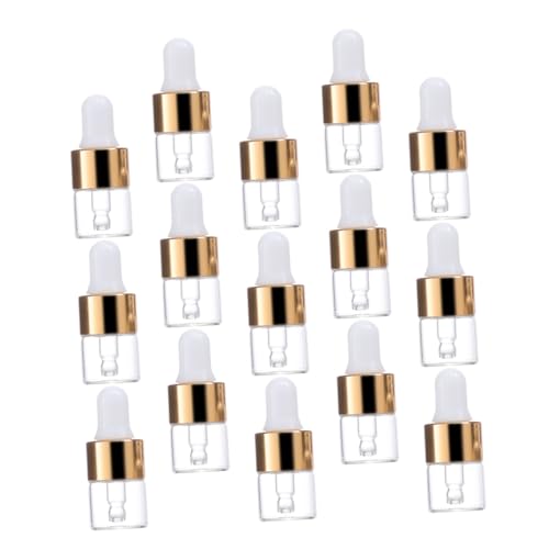FOMIYES Tight-sealing Essential Oil Glass Bottles 25pcs Empty Droppers for Liquid Storage