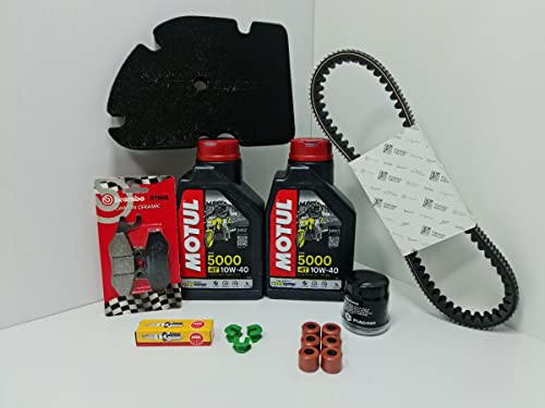  KIT TAGLIANDO OLIO FILTRI CINGHIA CANDELA PASTIGLIE ANTERIORI VESPA GTS GTV 250 300