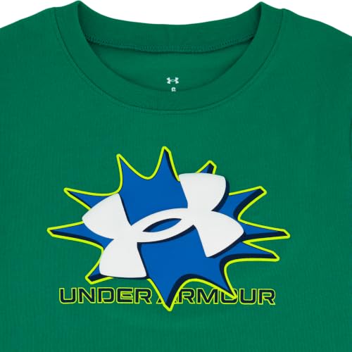 Image of Under Armour Boys' Long Sleeve Logo Graphic T-Shirt, Lightweight & Breathable, Relaxed Fit