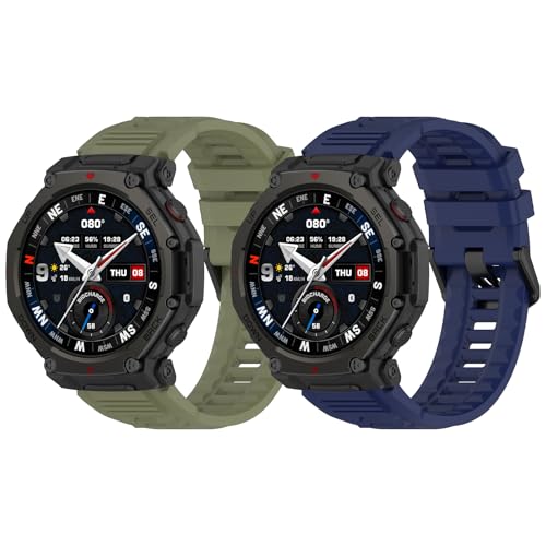 LeyuBand �V���R���o���h 2�p�b�N AmazfitA T-Rex3 Pro�Ή� Sprot �r���v�X�g���b�v �����p �j�����p