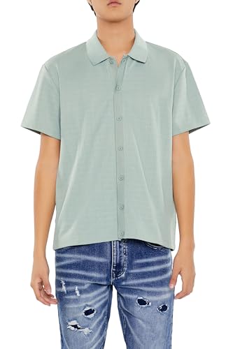Chemise en maille côtelée texturée homme pour les sorties d'été